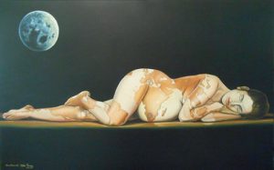 MATER TERRAE - olio su tavola, cm. 70x110 - Mario Mammoliti
